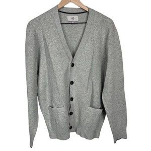 Jack Spade Button Front Grey Cardigan Men’s Size XL